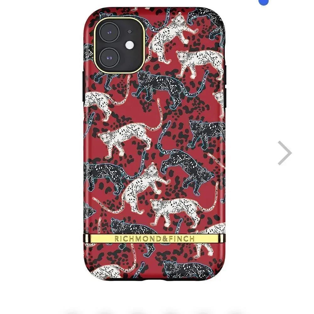 💜 iPhone 11 Pro Case Richmond & Finch Samba Red Leopard